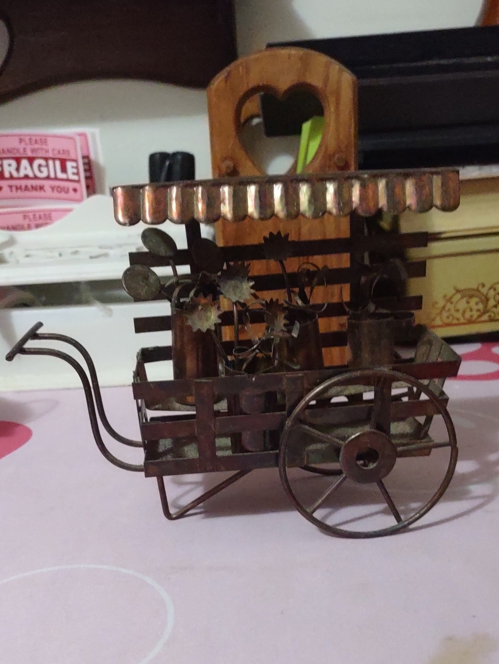 Antique Flower Cart Made In Hong Kong